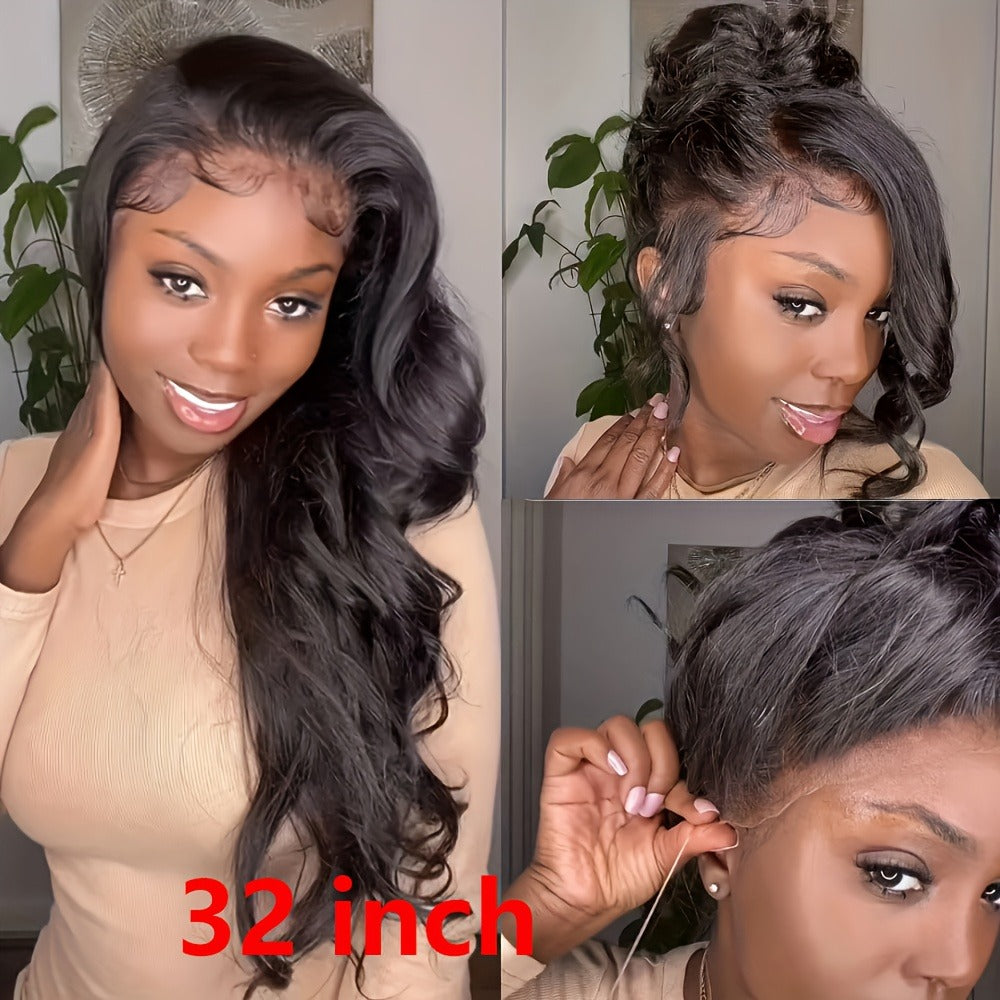 Synthetic Wig Glueless Lace Front Body Wave, in 26- and 34-Inch Options for Parties with Model-Specific Color, Length and Cap