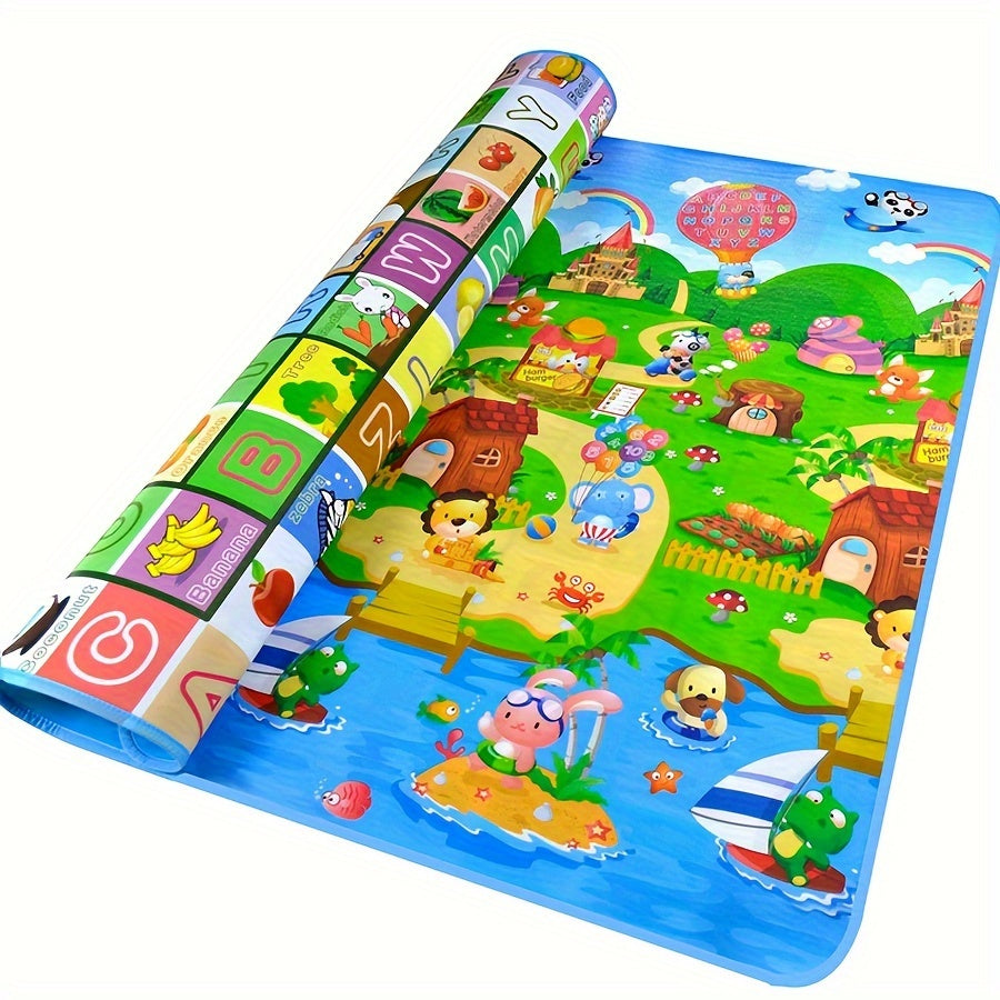 Double-Sided Foldable Foam Picnic Mat, 78 x 71 Inch Portable Beach Blanket with Five Printed Pattern Options — image 2