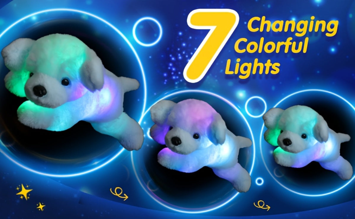 Plush Toy Blue Puppy with Light-Up Body and Music for Colorful Interactive Room Display and Gifting — image 8