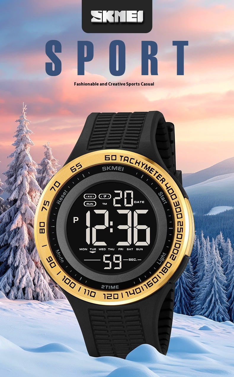 Men's Stylish And Versatile Electronic Watch Luminous Waterproof
