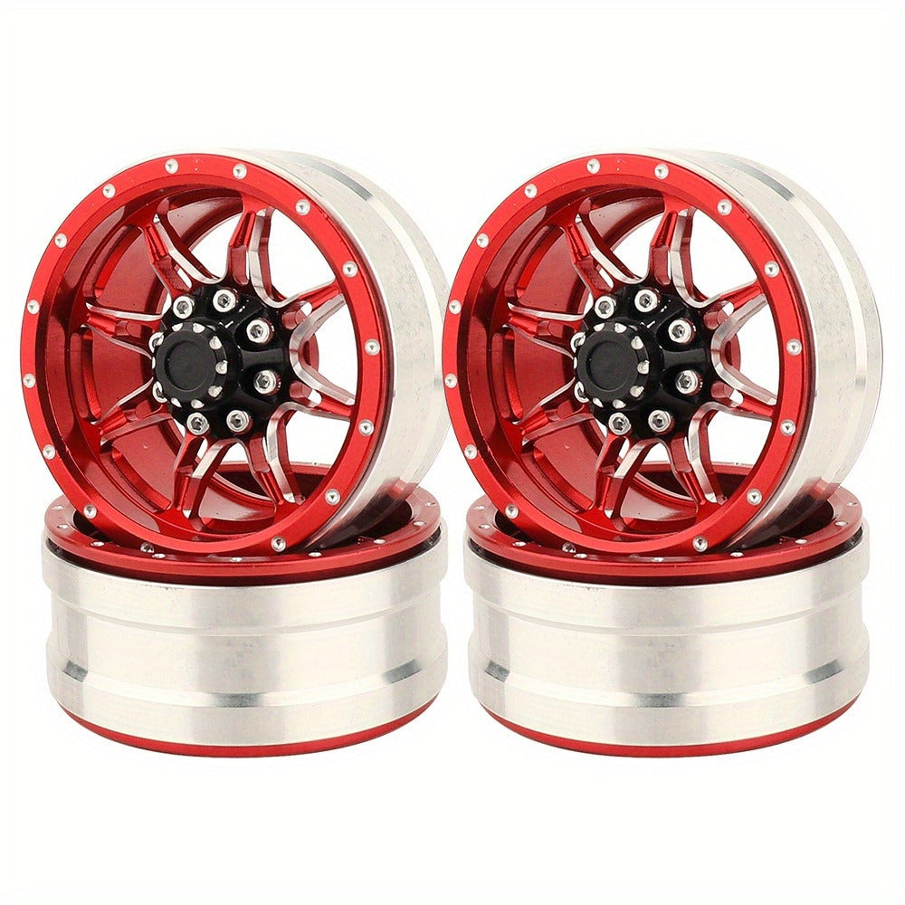1.9" Beadlock Wheel Rims for RC Crawler 4pcs with the Listed Color, Size or Set Options for Everyday Use — image 2