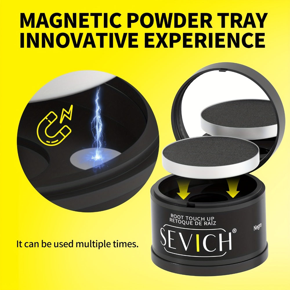 Hairline Powder Root Touch-Up Kit with Refill & Brush – Waterproof Instant Grey Hair Concealer Fills Sparse Hairline Bald Spo