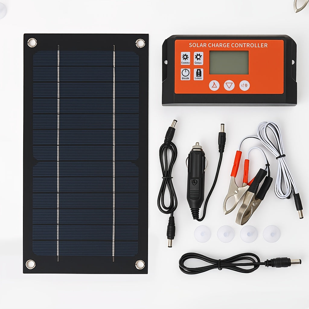 600W Solar Panel Kit with Battery Charge Controller – 36V Off-Grid Power for Car, Caravan, RV & Outdoor Use — image 1
