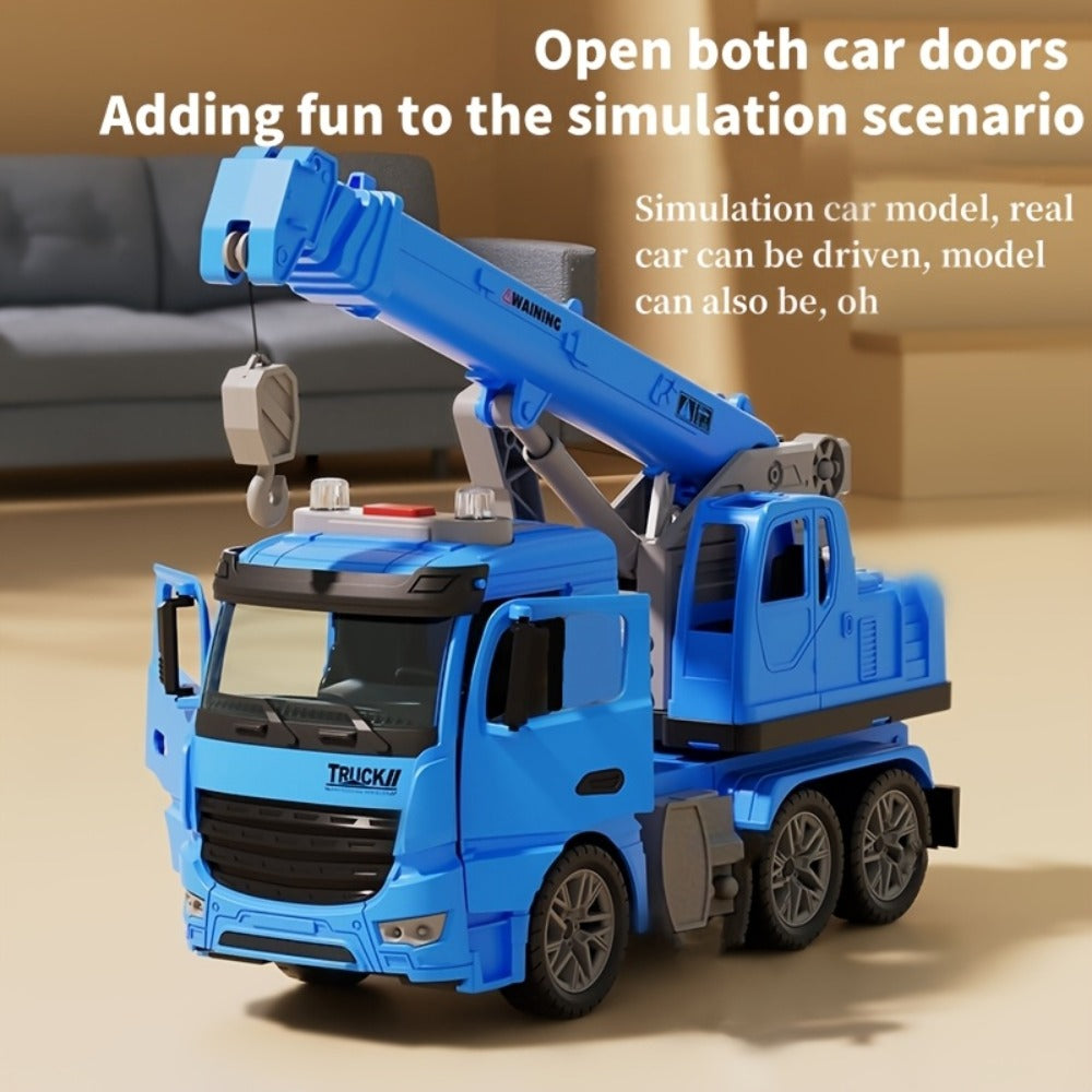 Inertia Crane Truck Toy for Kids - Large Engineering Vehicle with Telescopic Arm, Interactive Track & Double Doors — image 10