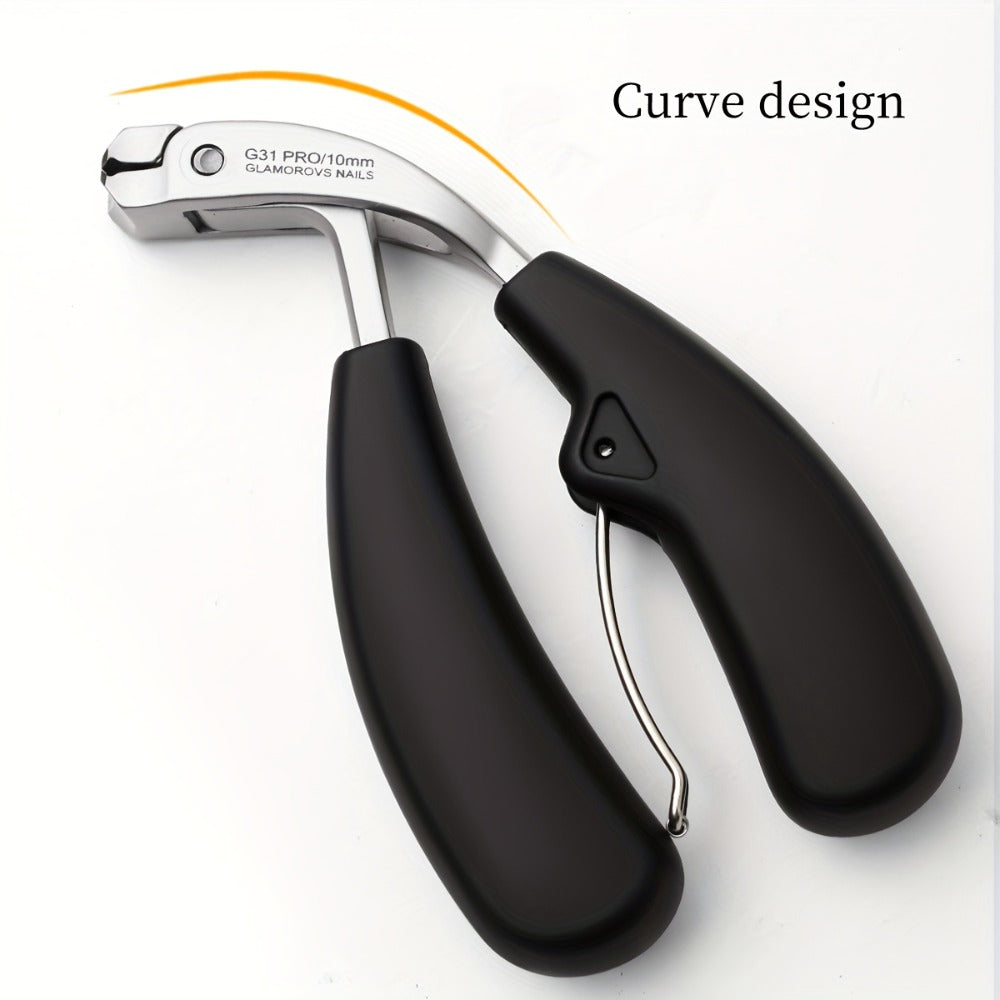 Two-Piece Nail Tool Set with Black-Handle Clipper and Slim Angled Detail Tool in Fitted Shapes — image 4
