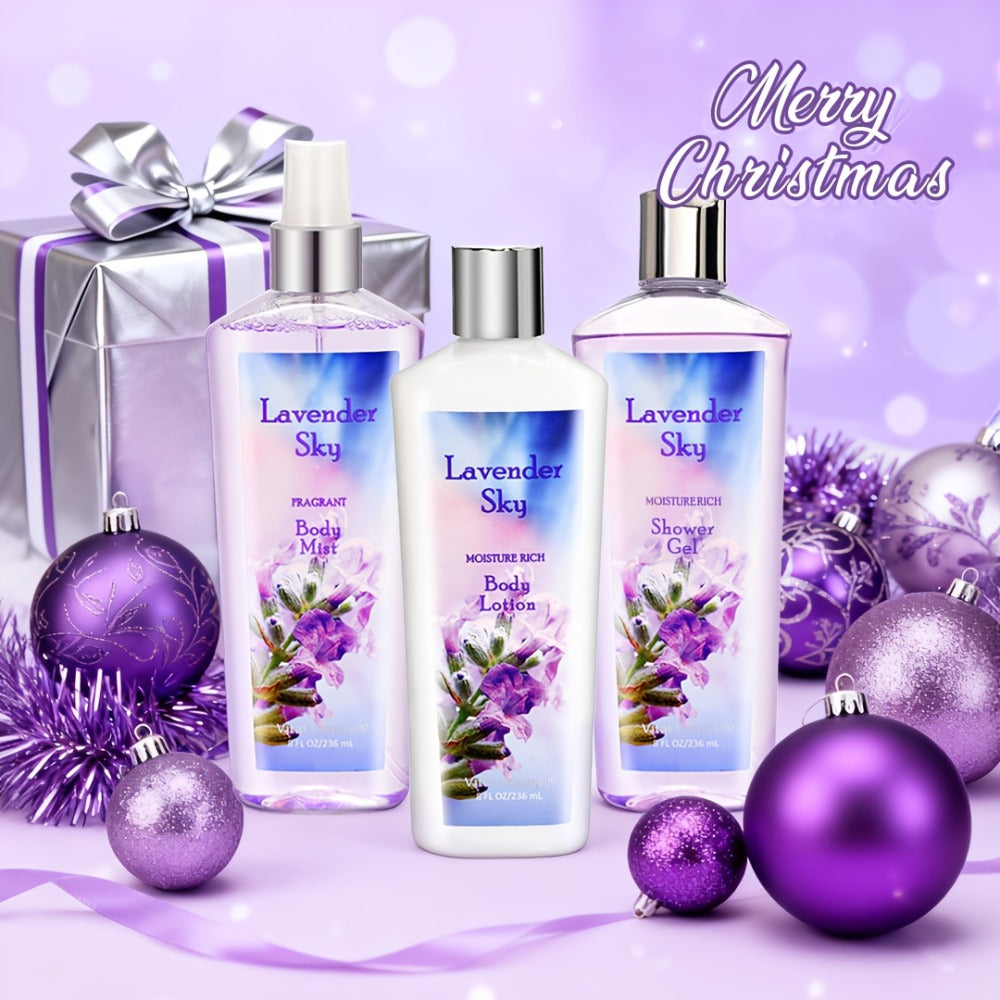 Body Care Gift Set for Women 3pcs, Body Wash, Lotion & Perfume Fragrance Moisturizing Skin Care Kit Sweet — image 2
