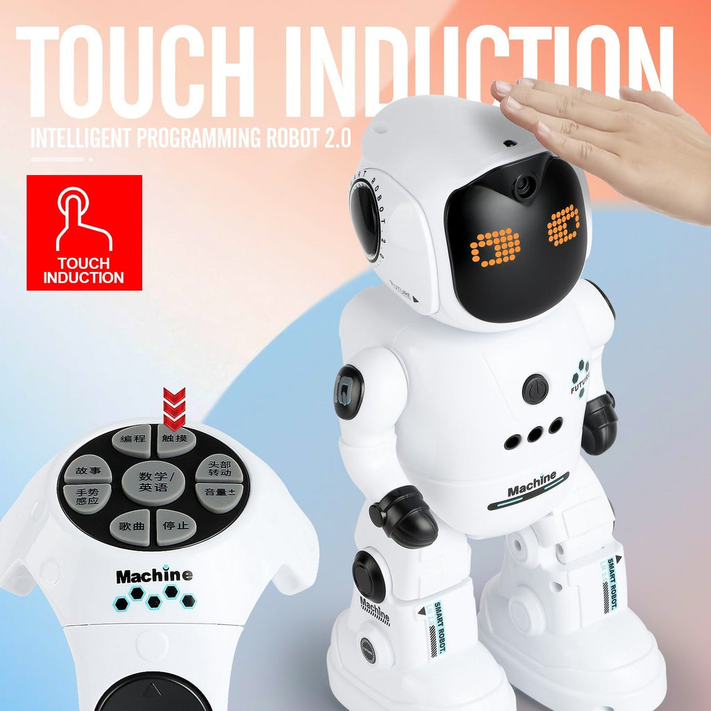 Gesture Control RC Robot Toy for Kids, Voice Recording, Programming, EMO LED Infrared Intelligent Interactive Robot — image 1
