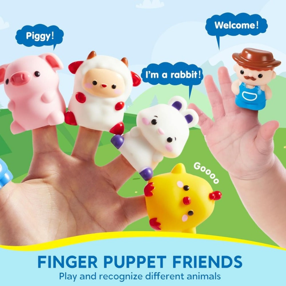 Farm Number Train Learning Toy for Toddlers with 9 Farm Animals & Farmer with the Listed Color, Size or Set Options for Every