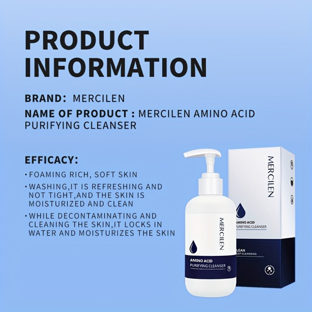 Gentle Purifying Amino Acid Face Wash, Foam Cleanser for All Skin Types, Deep Cleanse Without Stripping Moisture Barrier — im