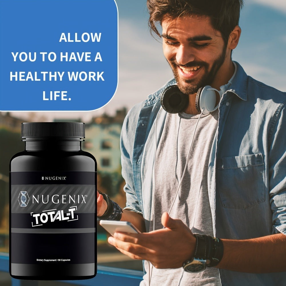 Testosterone Support Supplement for Men Total-T – Supports Free and Total Testosterone Levels, Natural Male Vitality & Streng