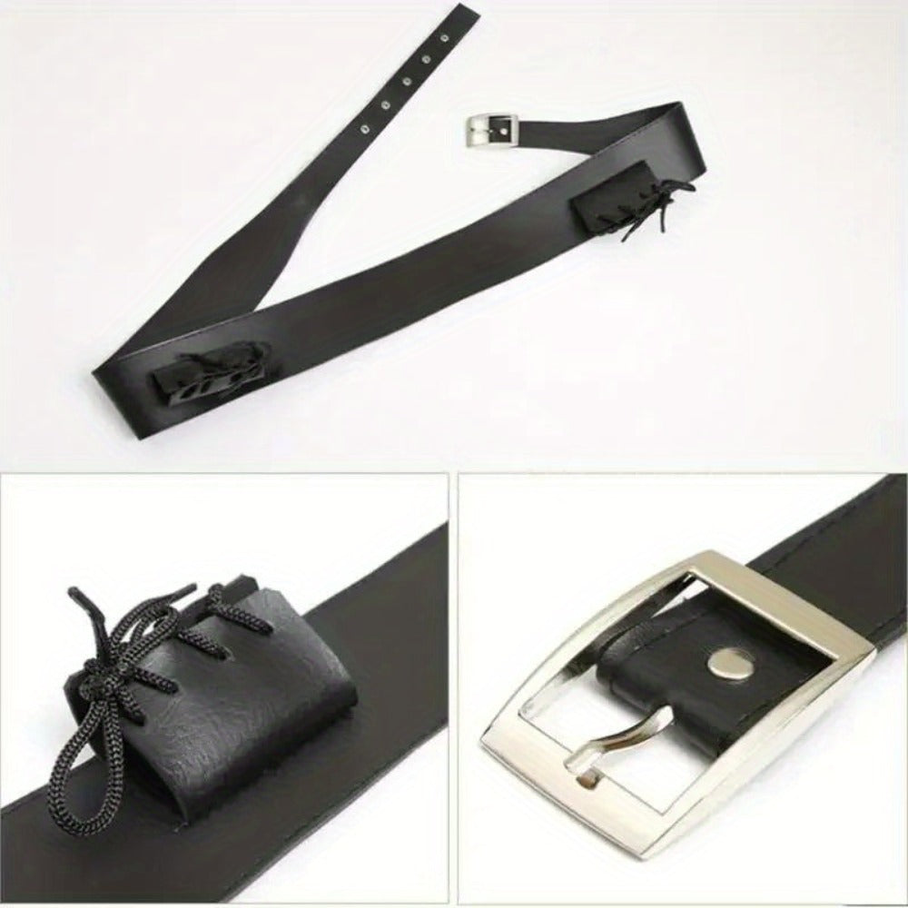 Sword Belt Holster with Dual Buckle Loops in Black or White for Katana-Style Costume Props — image 24