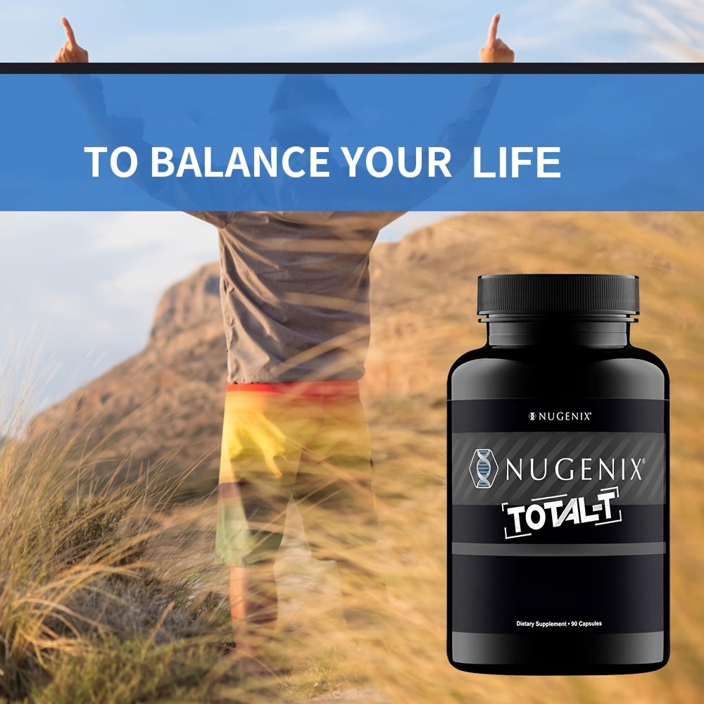 Testosterone Support Supplement for Men Total-T – Supports Free and Total Testosterone Levels, Natural Male Vitality & Streng