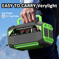 Portable 12V DC to 110V AC Power Inverter with 400W to 1000W Model Labels, Display and Carry Handle — image 1