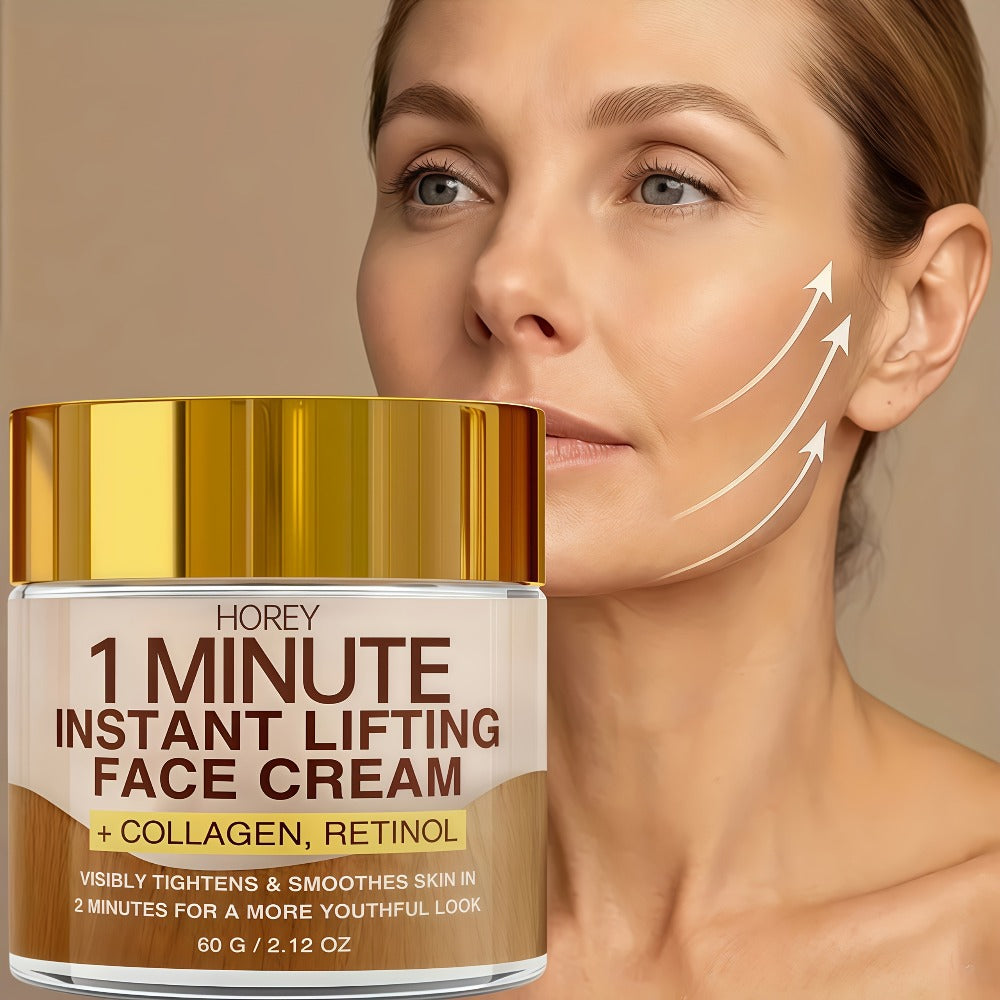 Face Cream with Retinol & Collagen 2.12oz - Instant Lifting Deep Hydration Smooths Fine Lines for Bath Time, Home Spa and Per