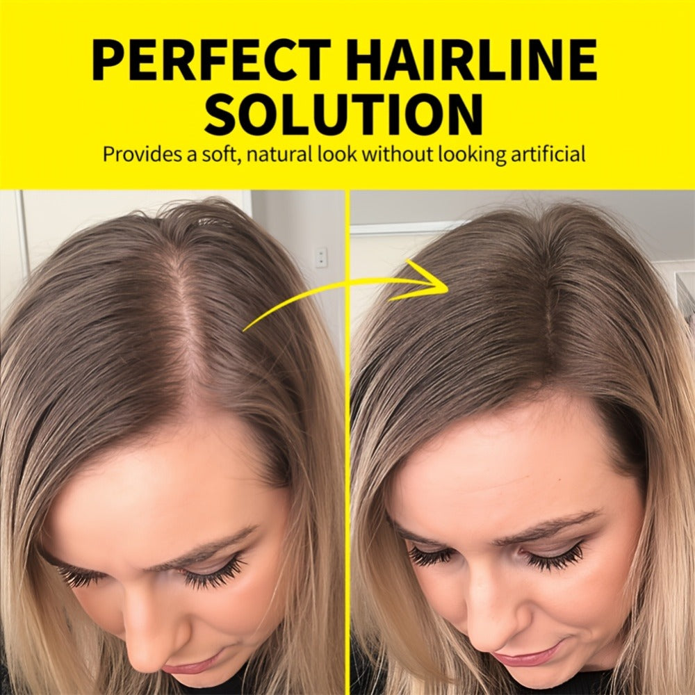 Hair Root & Hairline Concealer Powder Kit with Brush, Instant Coverage for Thinning Hair, Receding Hairline & Bald Spots — im