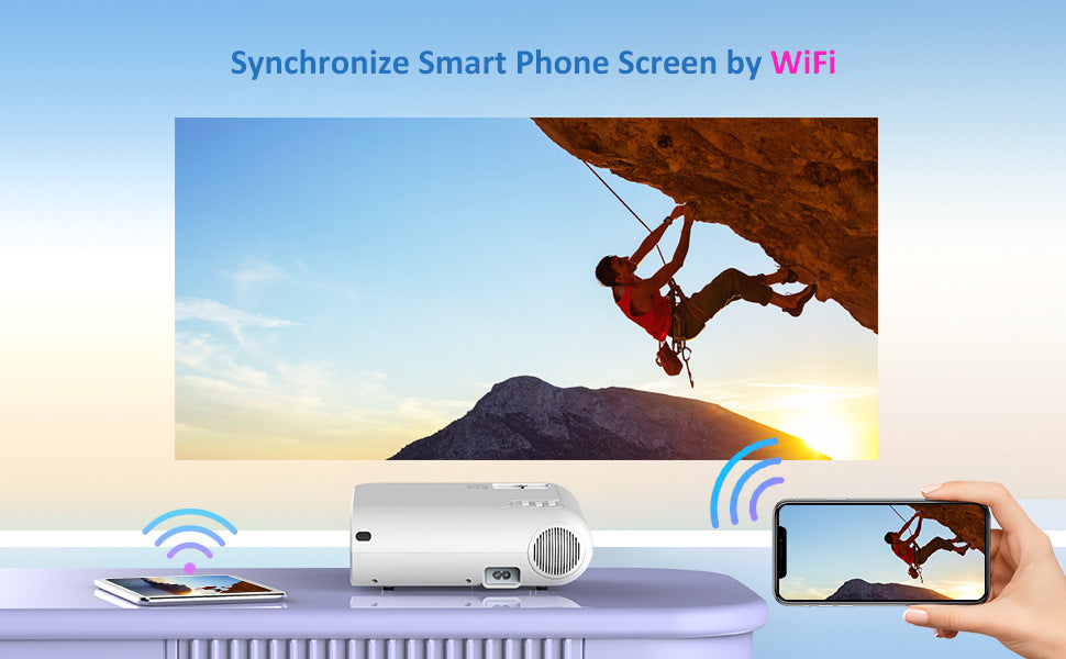 720p Portable Smart Projector P62 Supports Home Office HD Projector