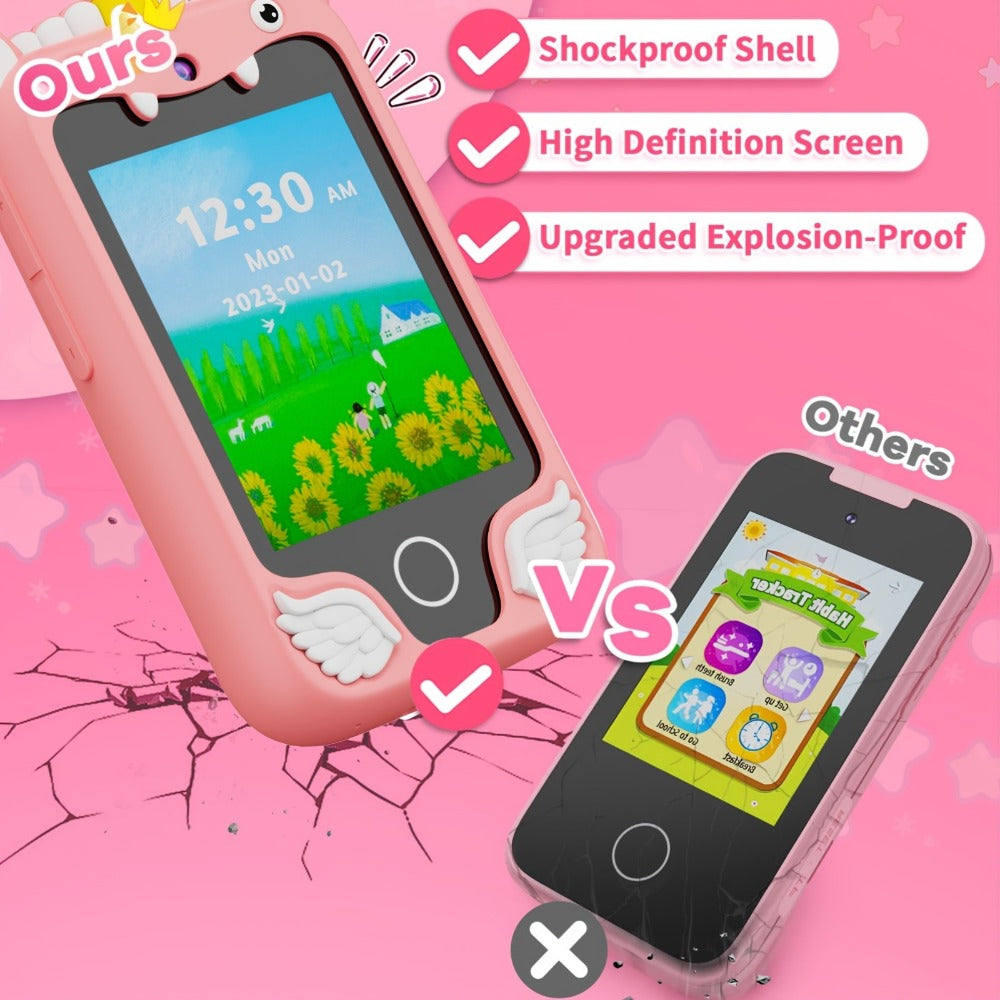 Explorer Toy Phone in Pink, Purple or Green with Dual Cameras, Touchscreen Interface and 8GB Label — image 4