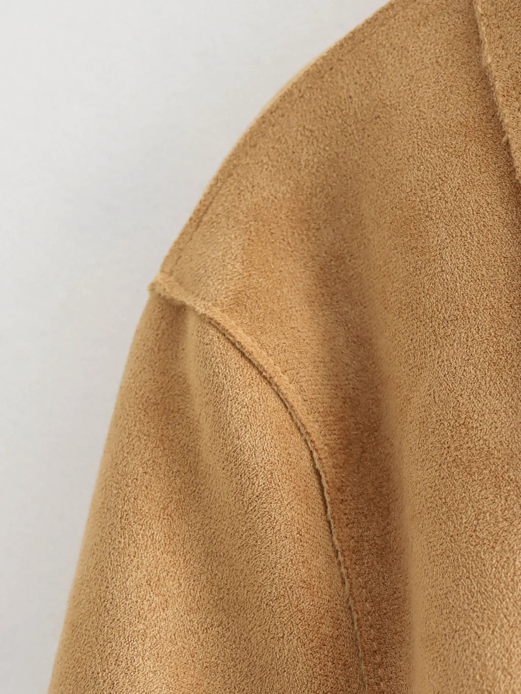 Suede Fabric Jacket Coat For Women