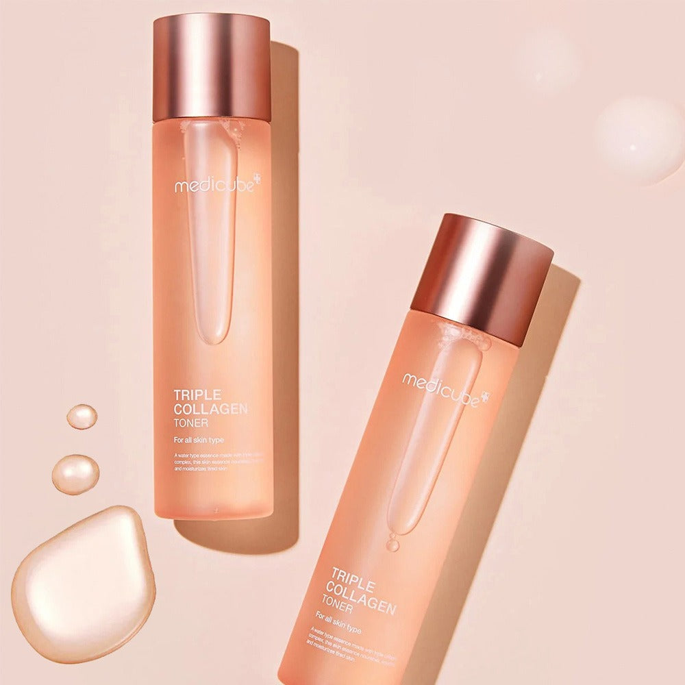 Collagen Face Toner 140ml Triple Collagen Deep Hydration Plumping Toner with Hyaluronic Acid for Bath Time, Home Spa and Pers