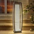 Solar Outdoor Floor Lamp with Wicker Design, Garden Light, 40+ Lumens Decorative Porch Lantern for Yard — image 2