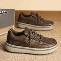 Men's Synthetic Leather Casual Sneakers - Affordable Everyday Trainers
