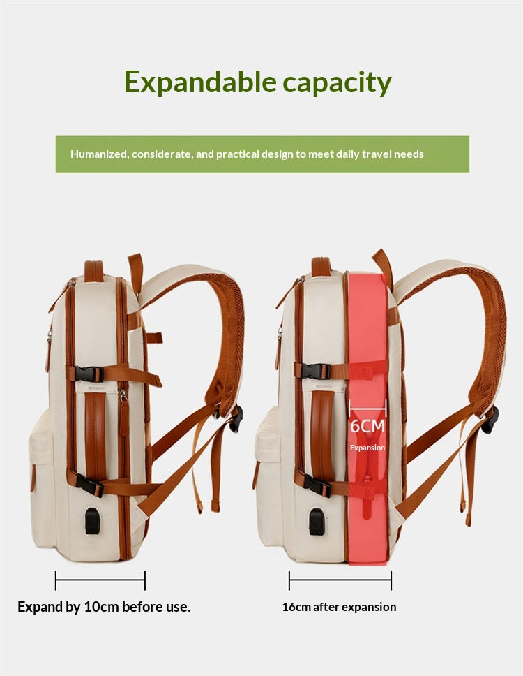 Business Travel Laptop Bag With Dual-Shoulder USB Charging Port