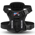 Compact Patch Dog Harness in Black and Three Green Styles with S, M, L and XL Size Options — image 3