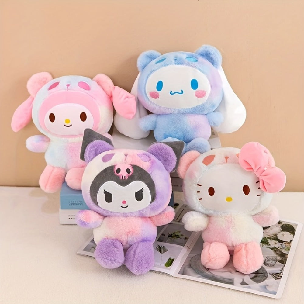 Sanrio Plush Doll, Hello Kitty Kuromi Cinnamoroll My Melody Kawaii Stuffed Animal Character Toy, Cute Gift for Girls & Teens 