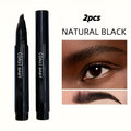 Two-Pack Multi-Fork Tip Eyebrow Pens with Capped Bodies, Approx. 11.3 cm Length and Four Color Label Options — image 16