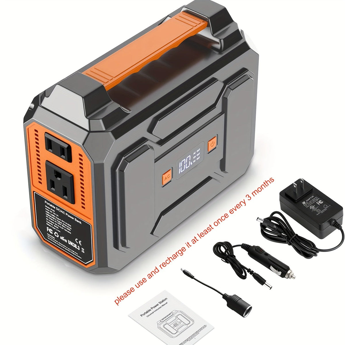 Portable Power Station with 146Wh or 300W Source Configurations, AC, DC, USB and LED Light — image 2