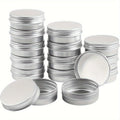 Aluminum Jars with Lids 40 Pack – 2 oz Round Metal Screw Top Tins for Candle Making, Lip Balm, Salve, DIY Cosmetics — image 6