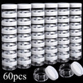 Mini Cosmetic Containers with Lids 60 Pack – 5g Small Round Plastic Sample Jars for Travel, Lip Balm, Lotion, Cream & DIY Bea
