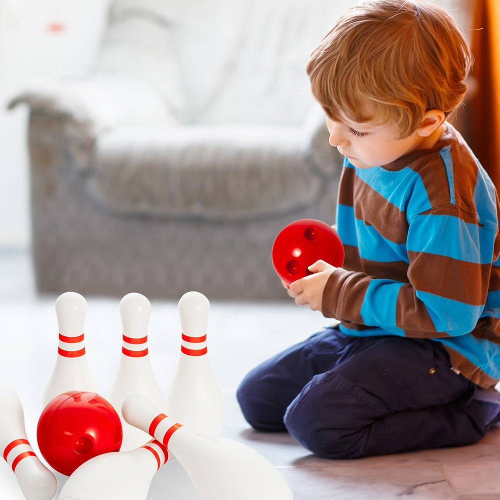 12-Piece Light-Up Bowling Set with 10 Glowing Pins, 2 Balls and 7.87-Inch Pin Height for Indoor or Outdoor Play — image 5
