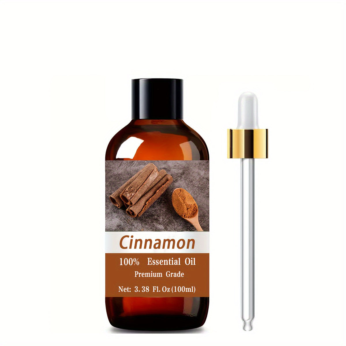 Essential Oil Cinnamon Warm Spicy Aroma in 100ml Bottle for Diffuser, Massage, Meditation and Personal Care — image 8