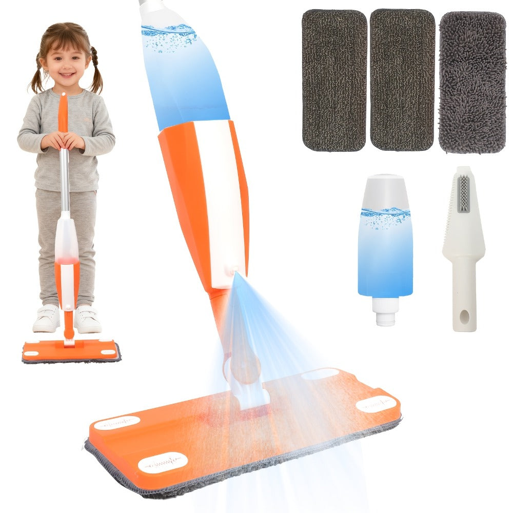 Children's Spray Mop Cleaning Toy Set with Water Sprayer & Pad with the Listed Color, Size or Set Options for Everyday Use — 