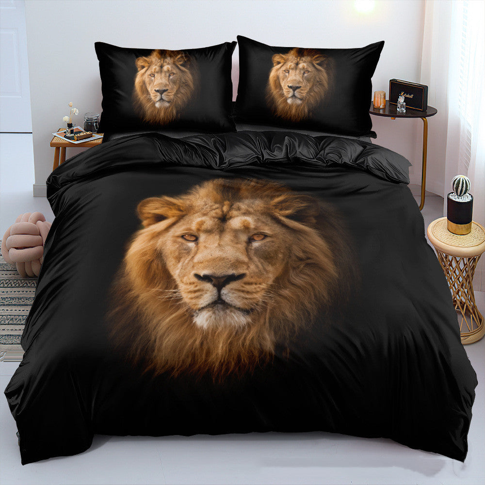 New Digital Lion Bedding Set