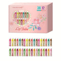 Lip Balm 36-Piece Tinted Gift Set with 12 Flavors, Glossy Finish and Colorful Tube Packaging — image 10