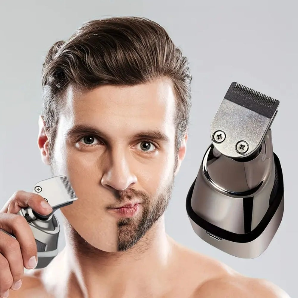 Men's Electric Head Shaver 9-Blade Bald Head Machine USB Rechargeable, 5-in-1 Grooming Kit with Hair — image 10