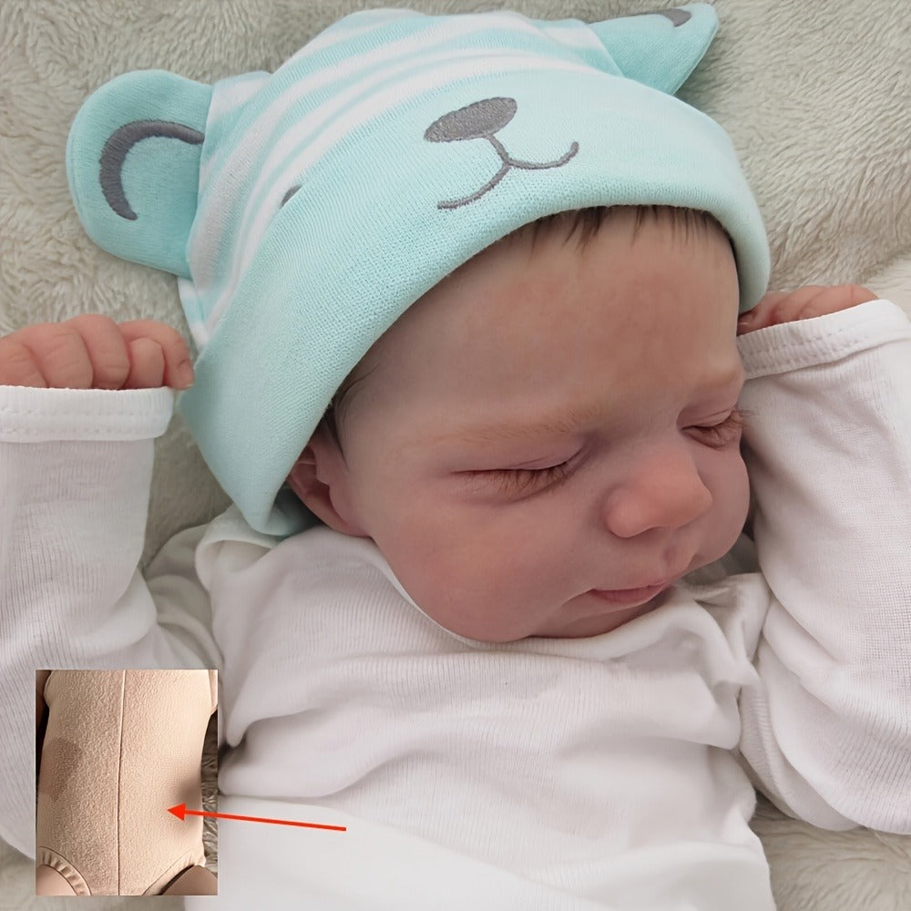 Sleeping Reborn Baby Doll 19 Inch Vinyl Body 3D Hand-Painted Skin Visible with the Listed Color, Size or Set Options for Ever