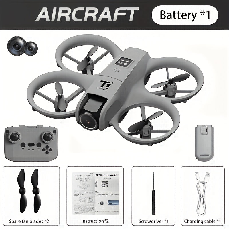 Mini 4K FPV Drone 180° Rotating Dual Camera Optical Flow Positioning Dual Batteries 360° Flip One-Key Takeoff Anti-Shake — im