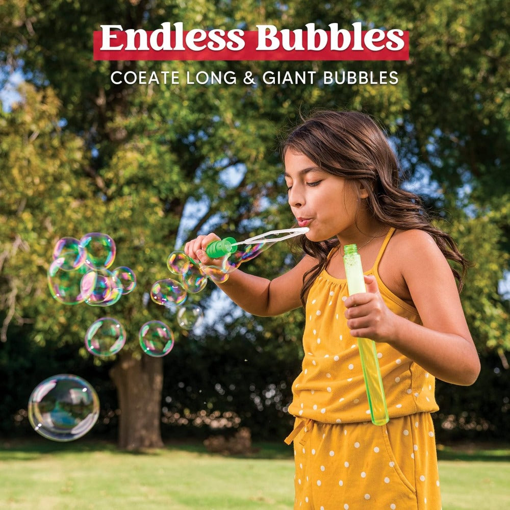 Giant Bubble Wands 24 Pack Bulk – 14.6 Inch Big Bubble Maker Set in 6 Colors, Summer Outdoor Party Favors for Kids, Easter Ba