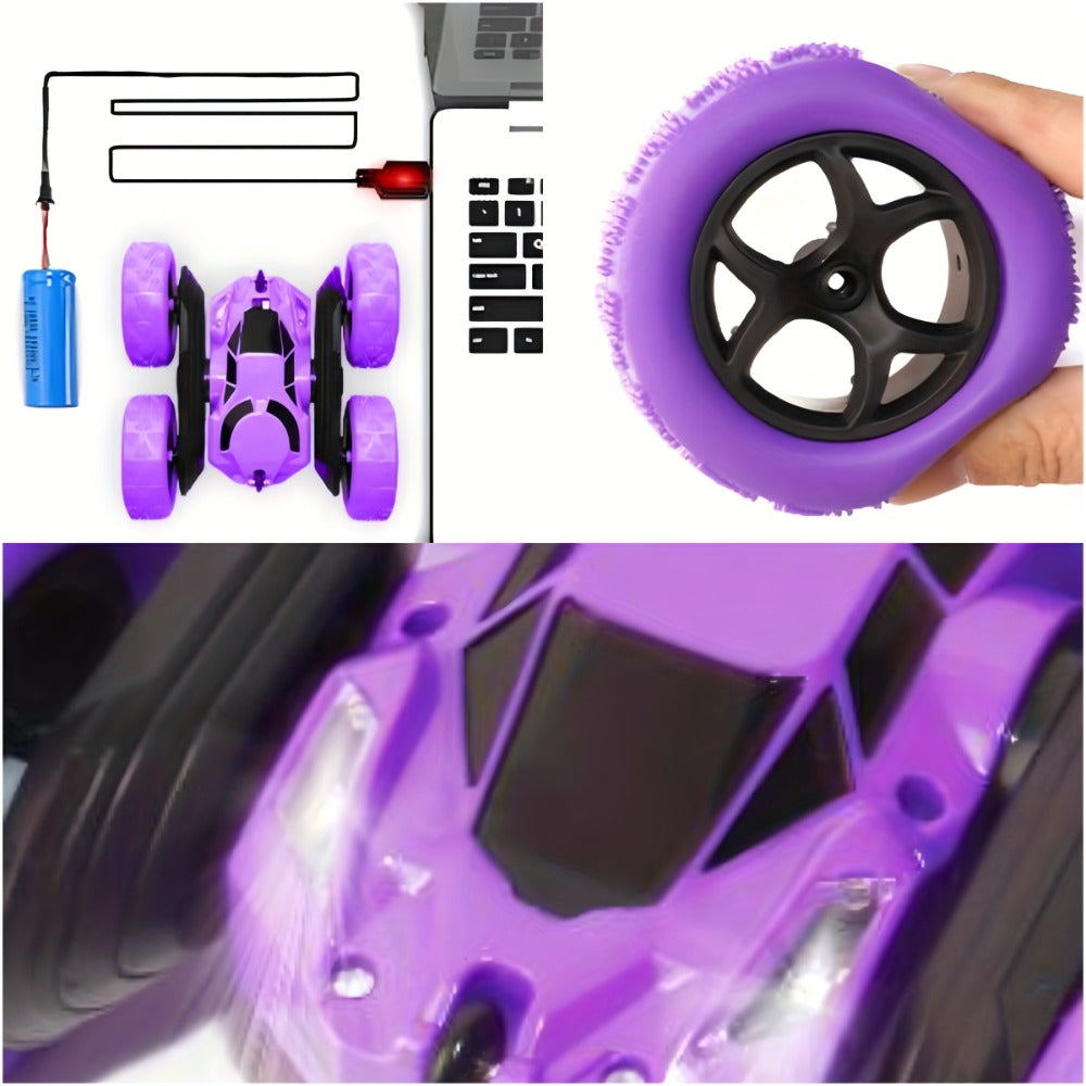 Remote Control Car, Double-Sided 360-Degree Flip Stunt Model with LEDs, 2.4GHz Control and 1400mAh Battery — image 15