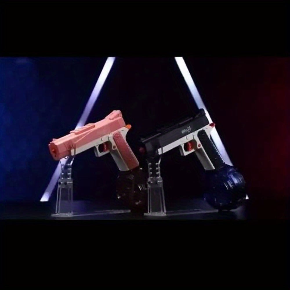 Rechargeable Dual-Magazine Electric Water Blaster with Two Swappable Tanks and Pink Finish — image 9