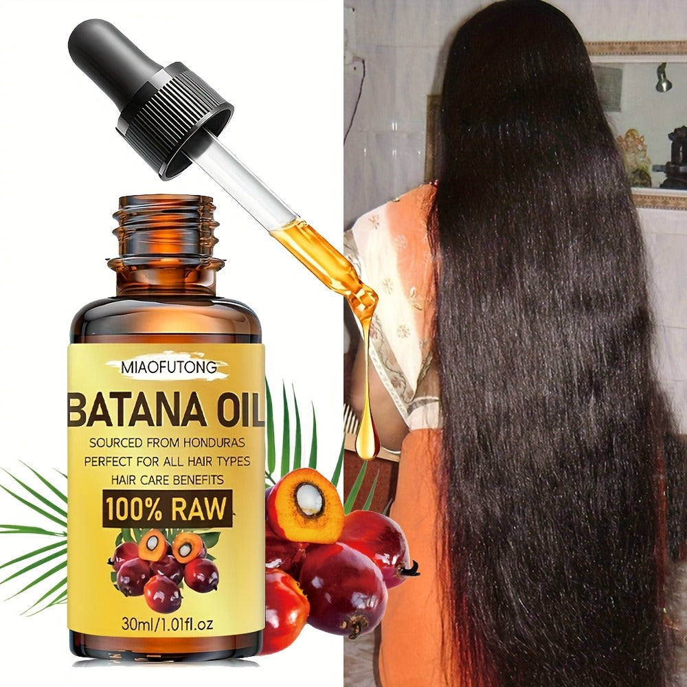 Batana Oil 30ml Cold-Pressed – Multi-Use Hair Growth & Scalp Strengthening Oil for Hair, Eyelashes & Eyebrows | Repairs Damag