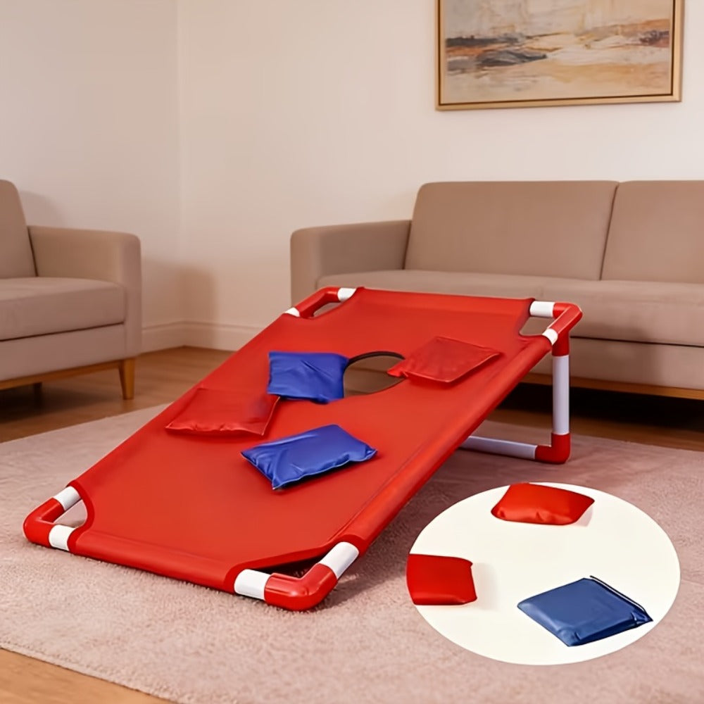 Portable Cornhole Bean Bag Toss Game Foldable Board 12 Bean Bags Storage Bag with the Listed Color, Size or Set Options for E