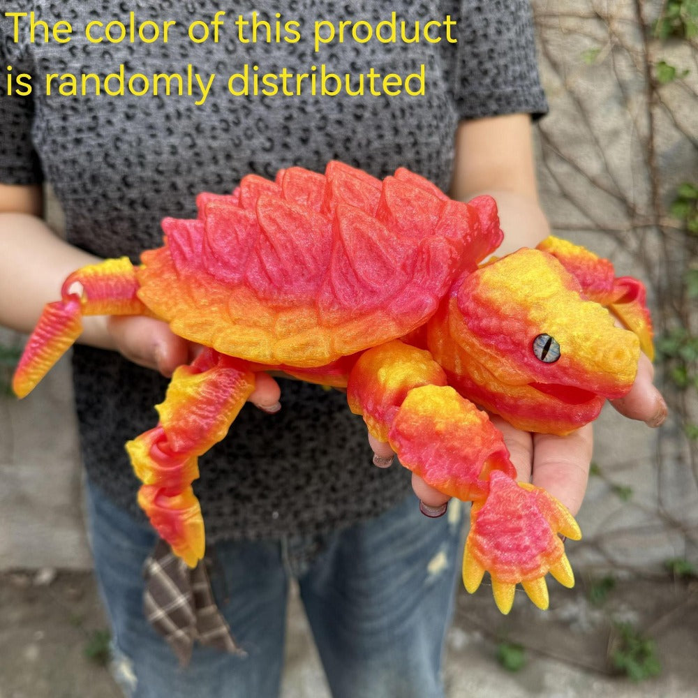 Articulated Crocodile & Turtle 3D Printed Figure, Large Flexible Movable Joints Poseable Animal Collectible — image 4