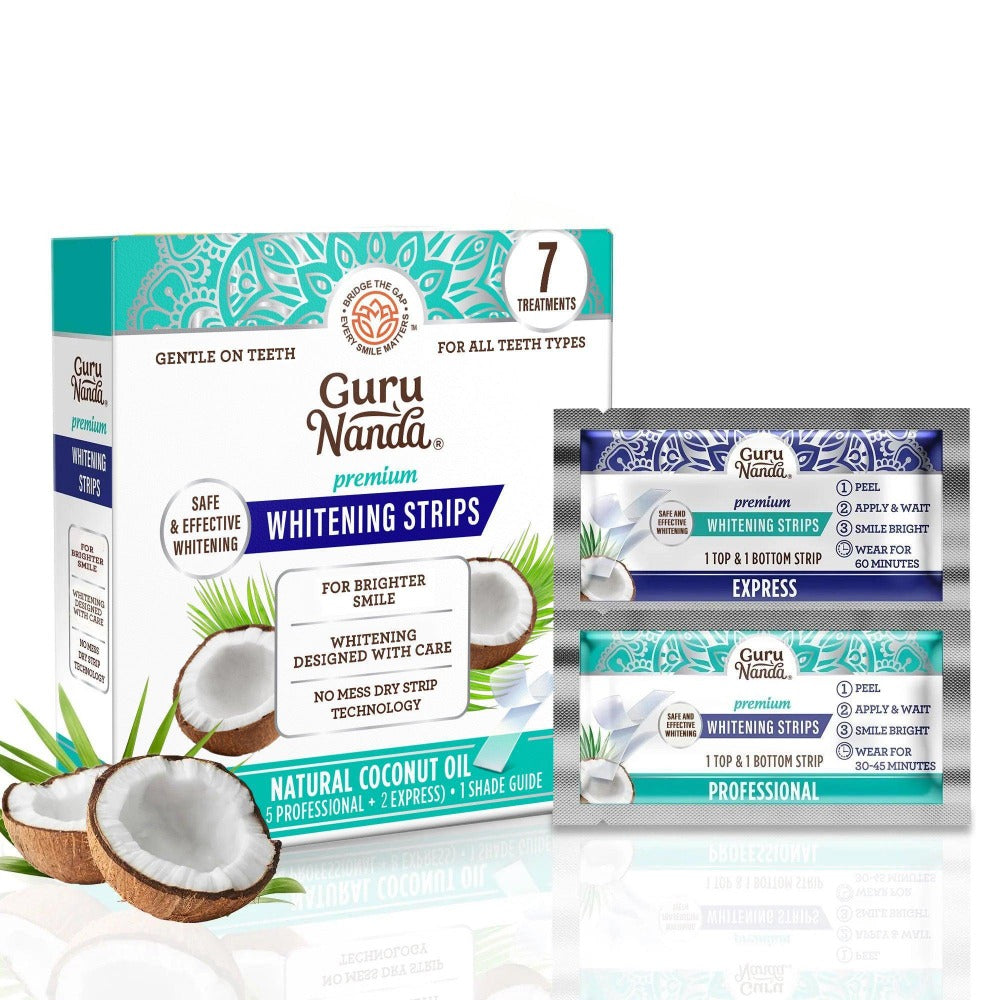 Hydrogen Peroxide Whitening Strips 7-Day Treatment with Coconut Oil Formula — image 1