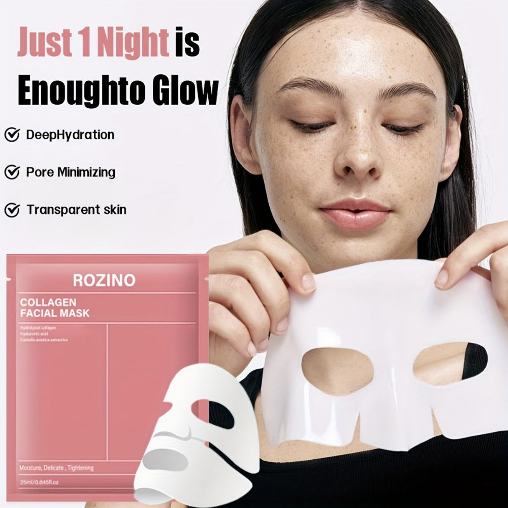 Bio-Collagen Hydrogel Sheet Mask Set 10 Pcs, Korean Beauty Face Mask with Aloe Vera, Intense Hydration — image 10