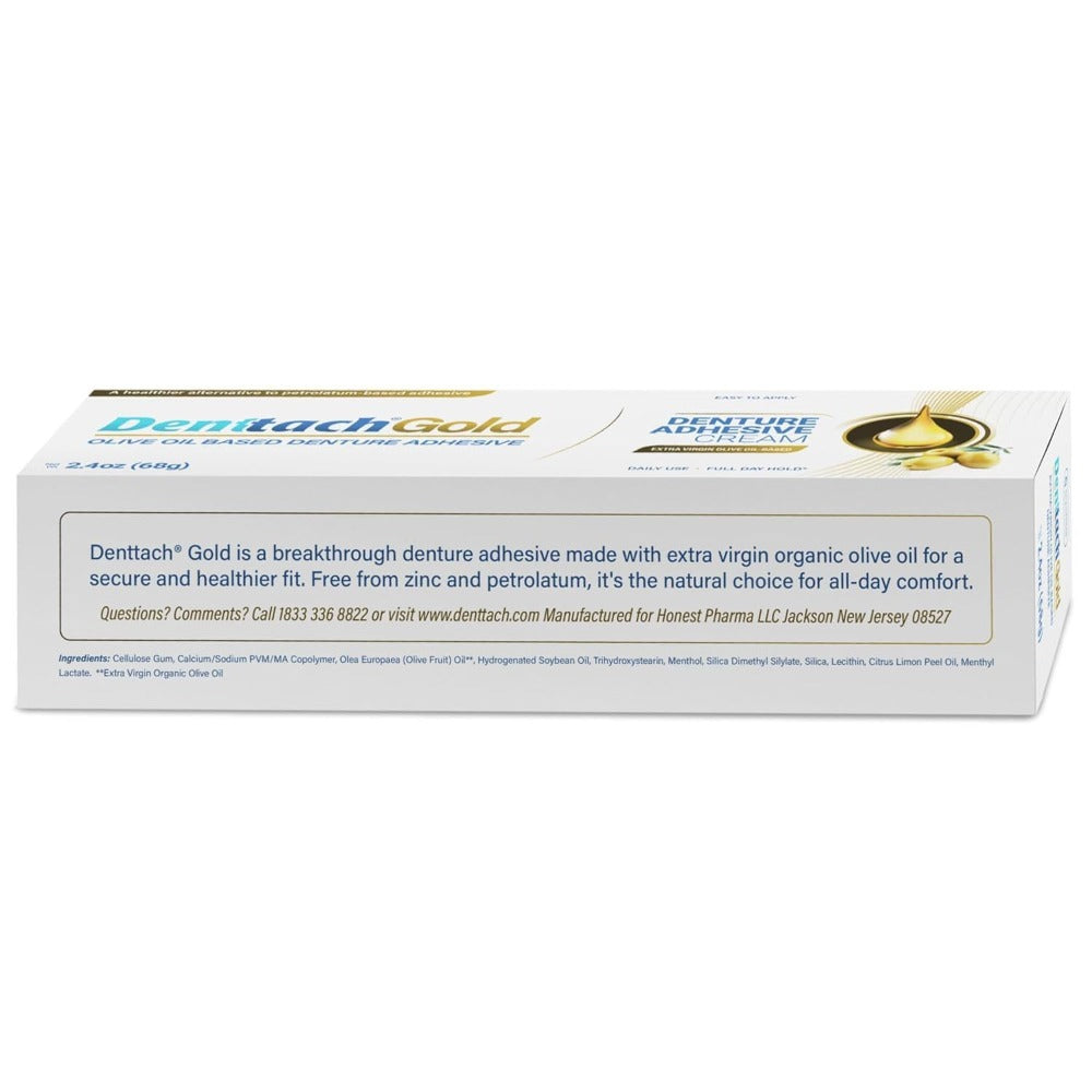Denture Adhesive Cream Zinc-Free Olive Oil Formula, All Day for Full & Partial Dentures Petroleum-Free — image 11
