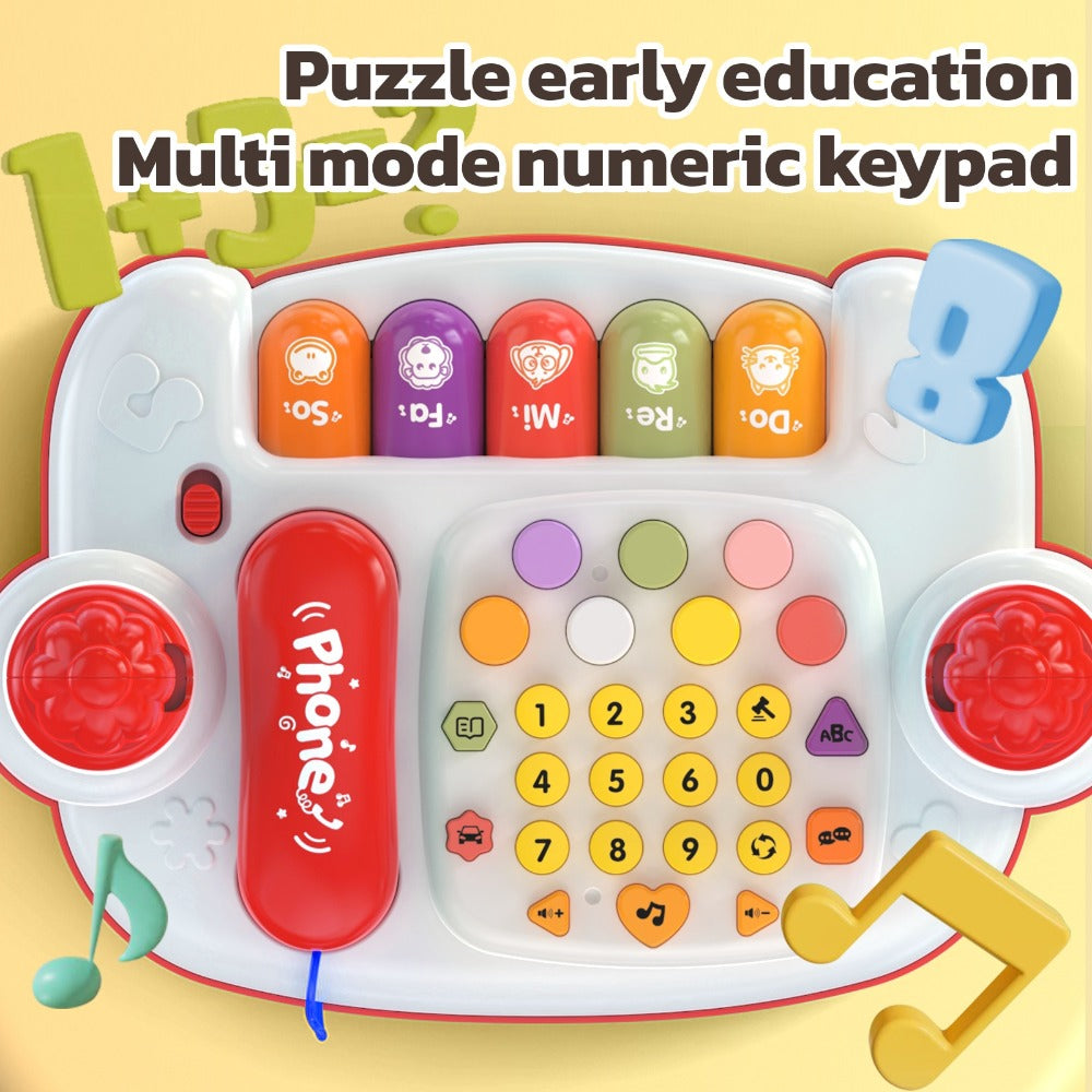 Rabbit Story Machine Toy for Kids with Piano Music & LED Lights, Multifunctional Educational Phone Toy — image 5